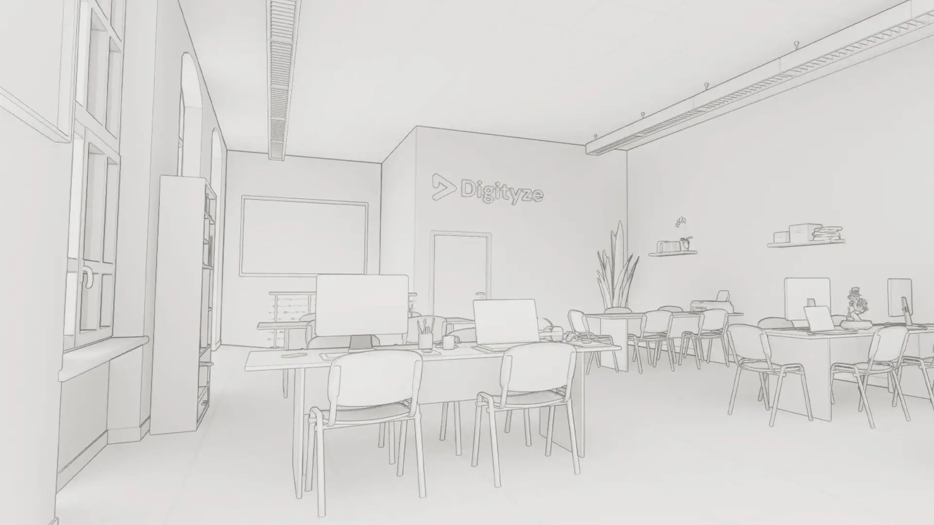 Render statico di un progetto in Realtà Virtuale navigabile - settore edilizia ed arredamento - Digityze