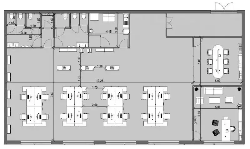 Planimetria di un edificio utilizzabile per un progetto VR da Digityze