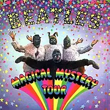 Cover del vinile 45 giri di Magical mystery tour dei Beatles